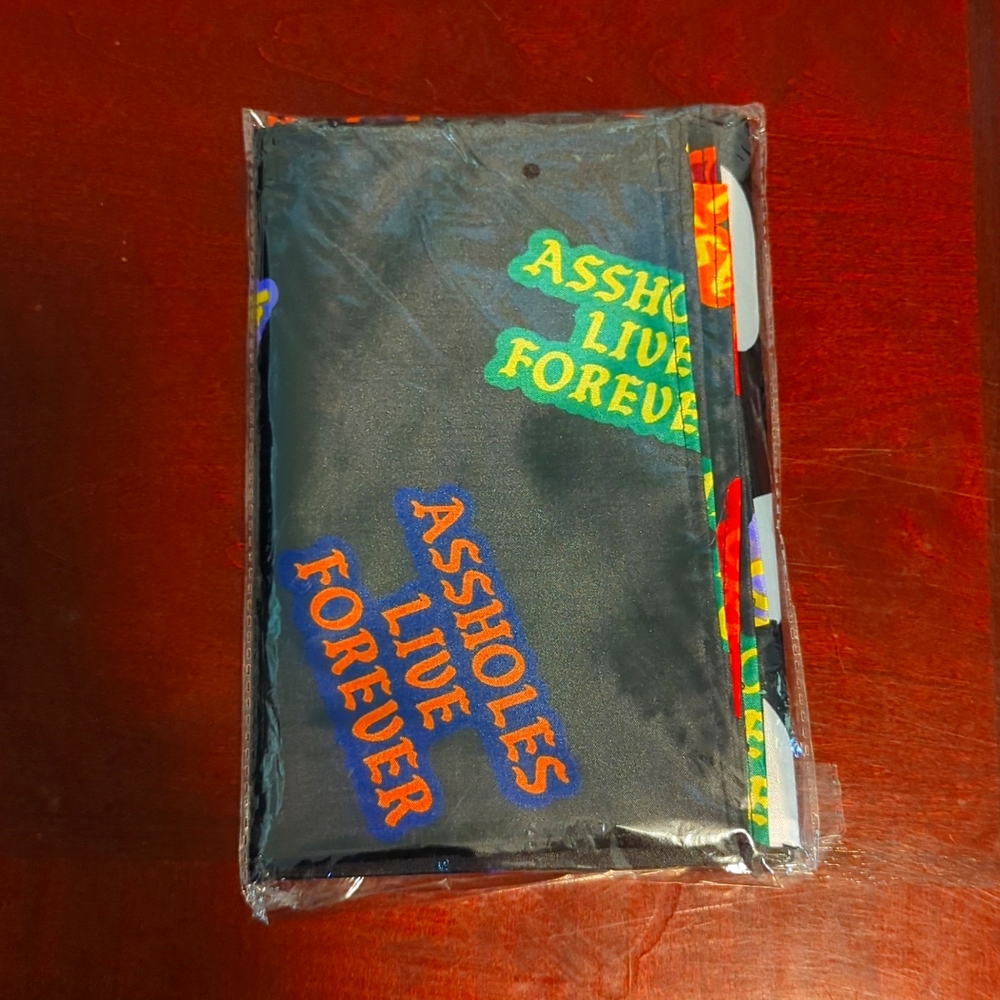 Assholes live forever mystery multicolor flag